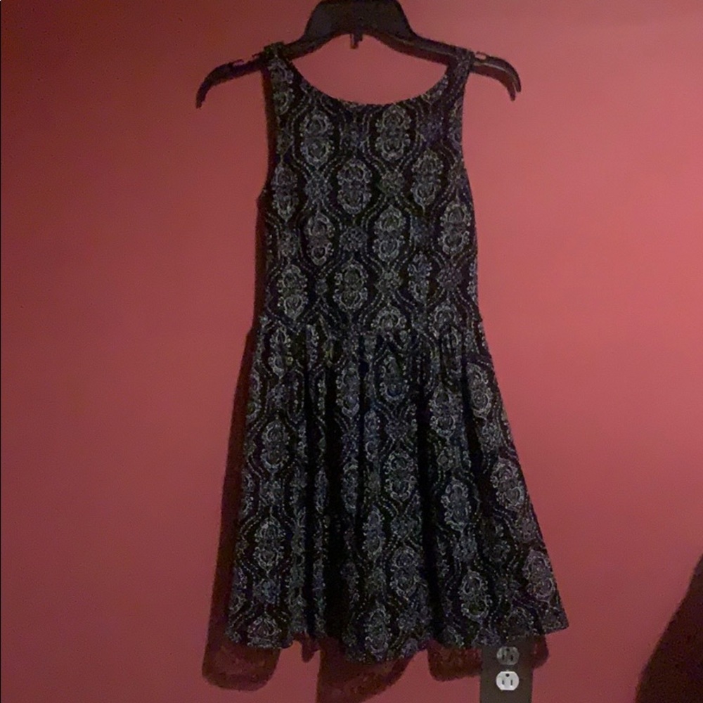 Black paisley dress